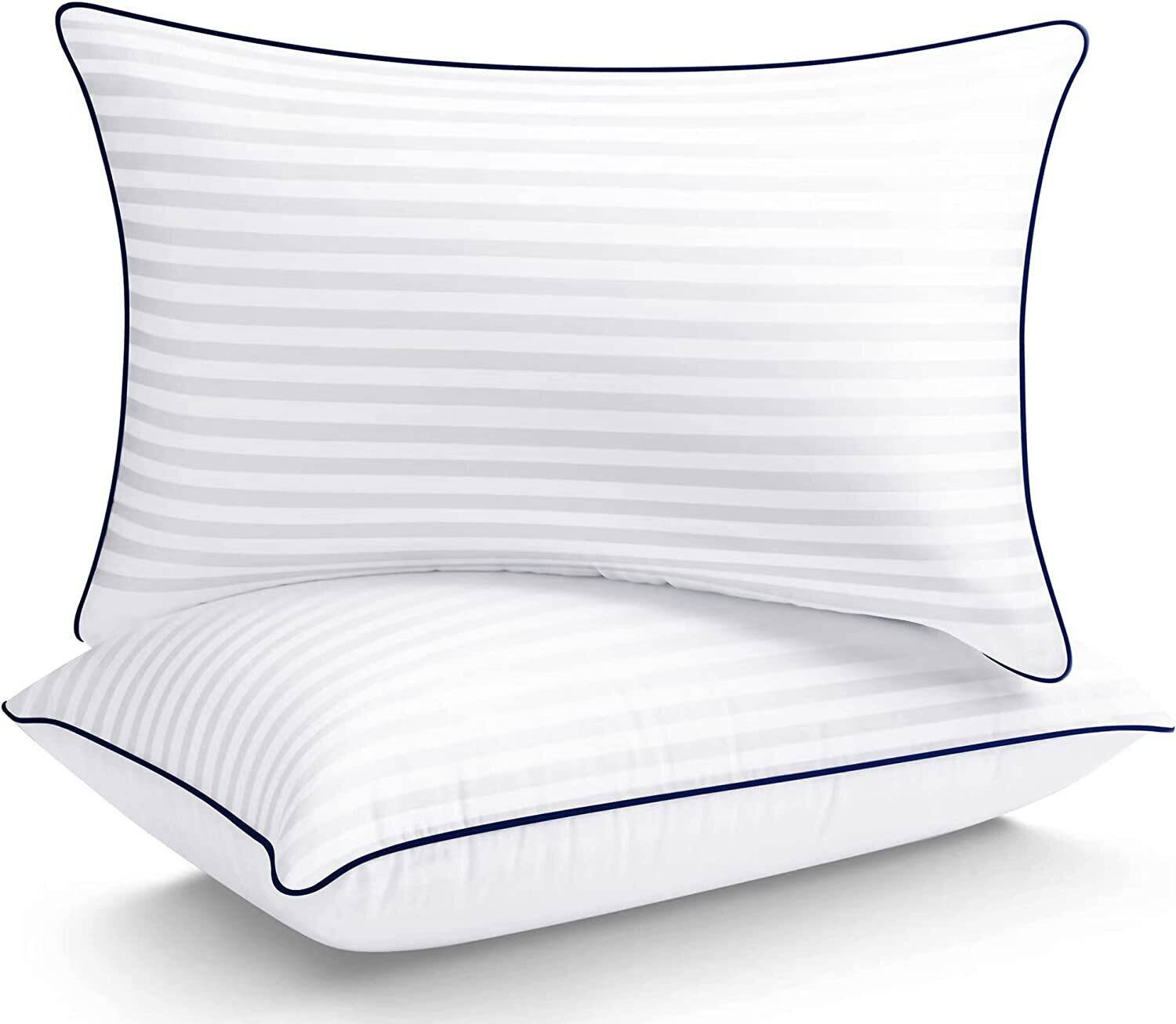 9villa Microfibre Sleeping Pillow Pack of 2 Stripes