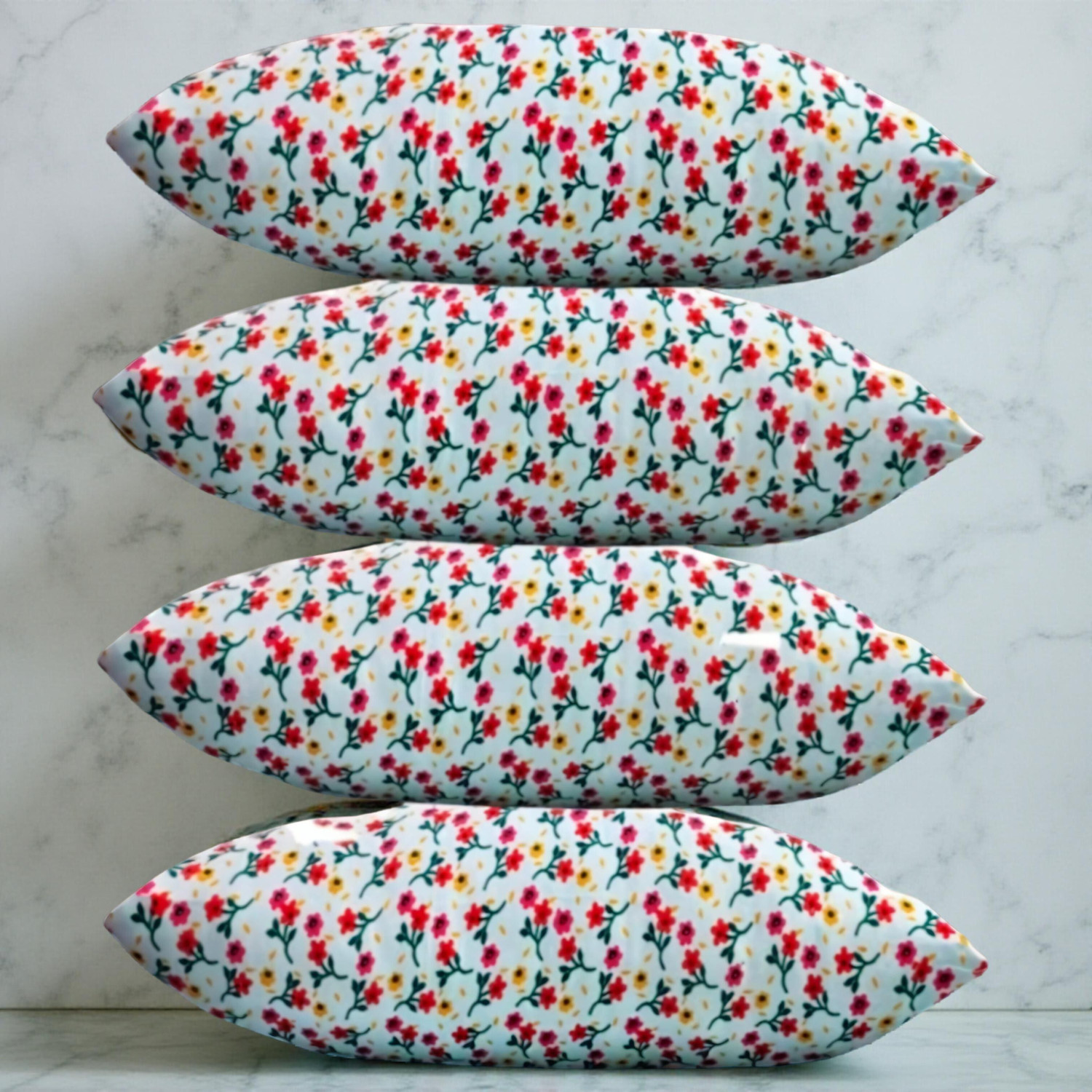Image of CIEZAR Microfibre Sleeping Pillow Pack of 4 Solid (Multicolor)