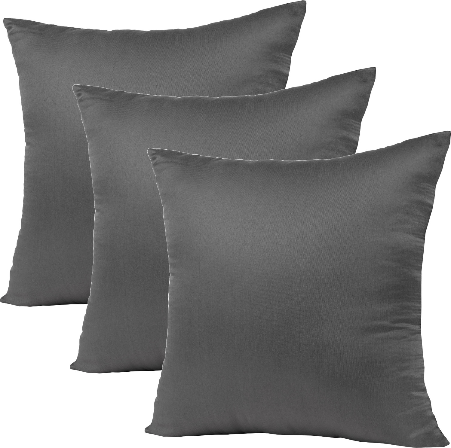 Image of VLYSIUM Polyester Fibre Cushion Pack of 3 Solid cushion 18x18 inch fillers for sofa pillow (45*45 cm)