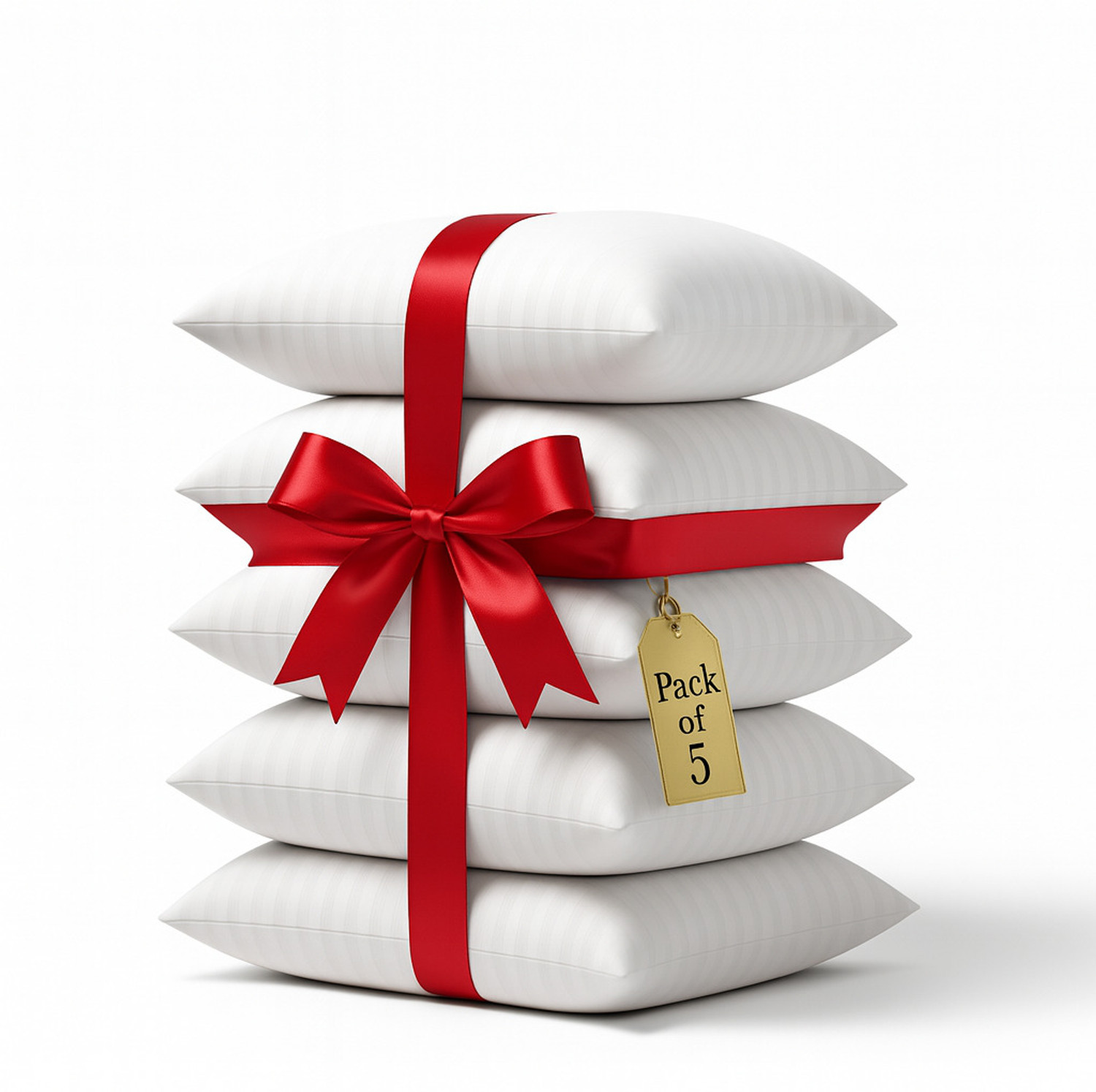 Image of Flipkart SmartBuy Microbeads Sleeping Pillow Pack of 5 Stripes