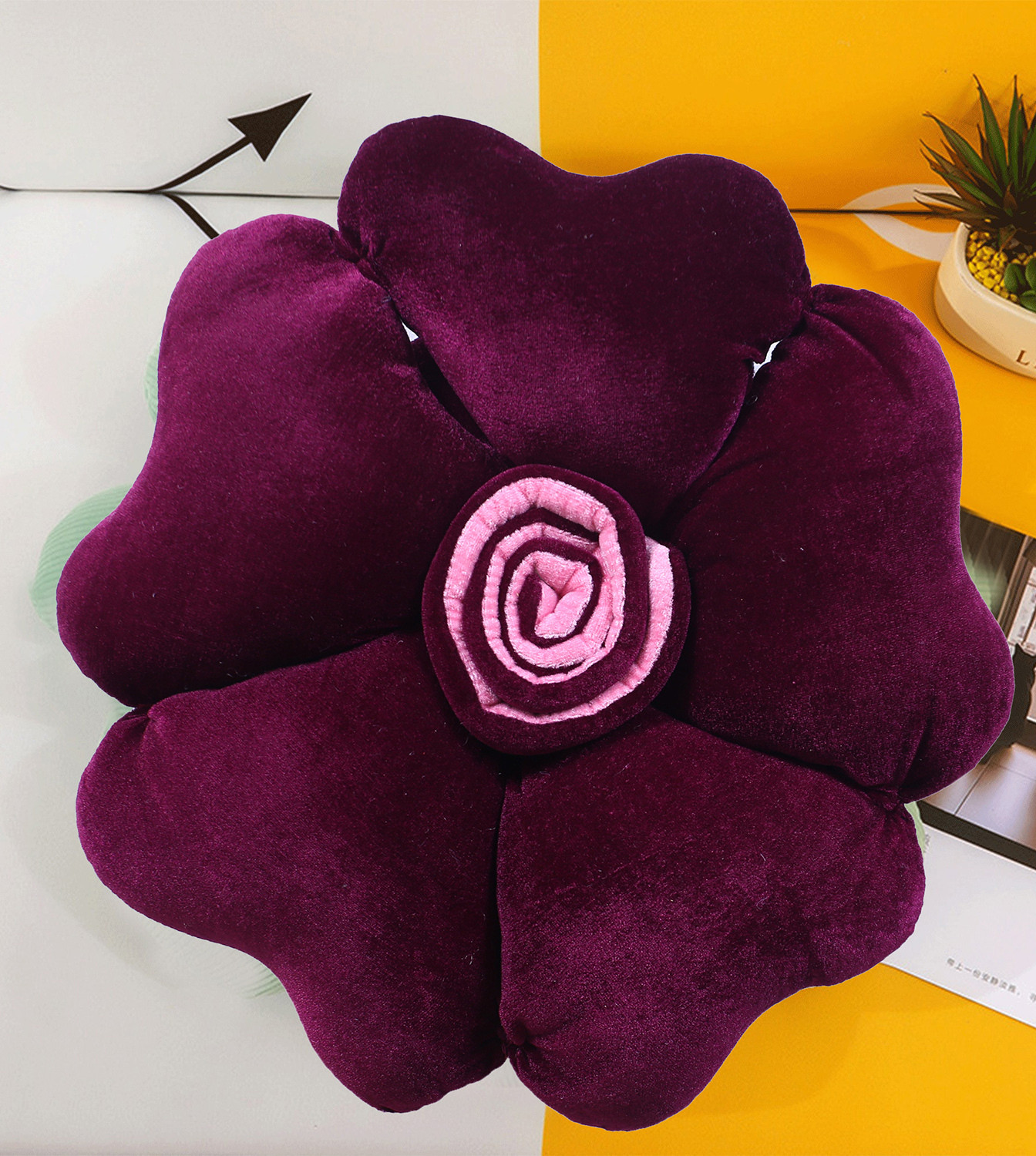 Image of KUBER INDUSTRIES Microfibre Cushion Pack of 2 Floral