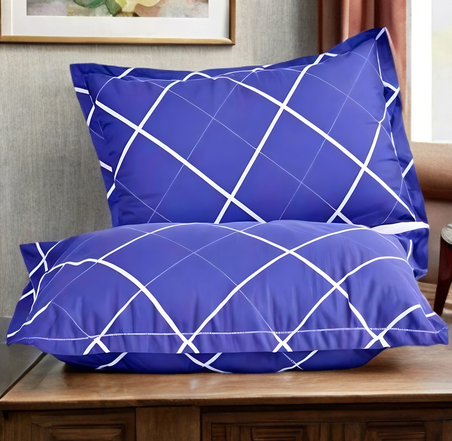 Image of EIRINI Microfibre Sleeping Pillow Pack of 2 Solid HAVENSOFT LUXURY