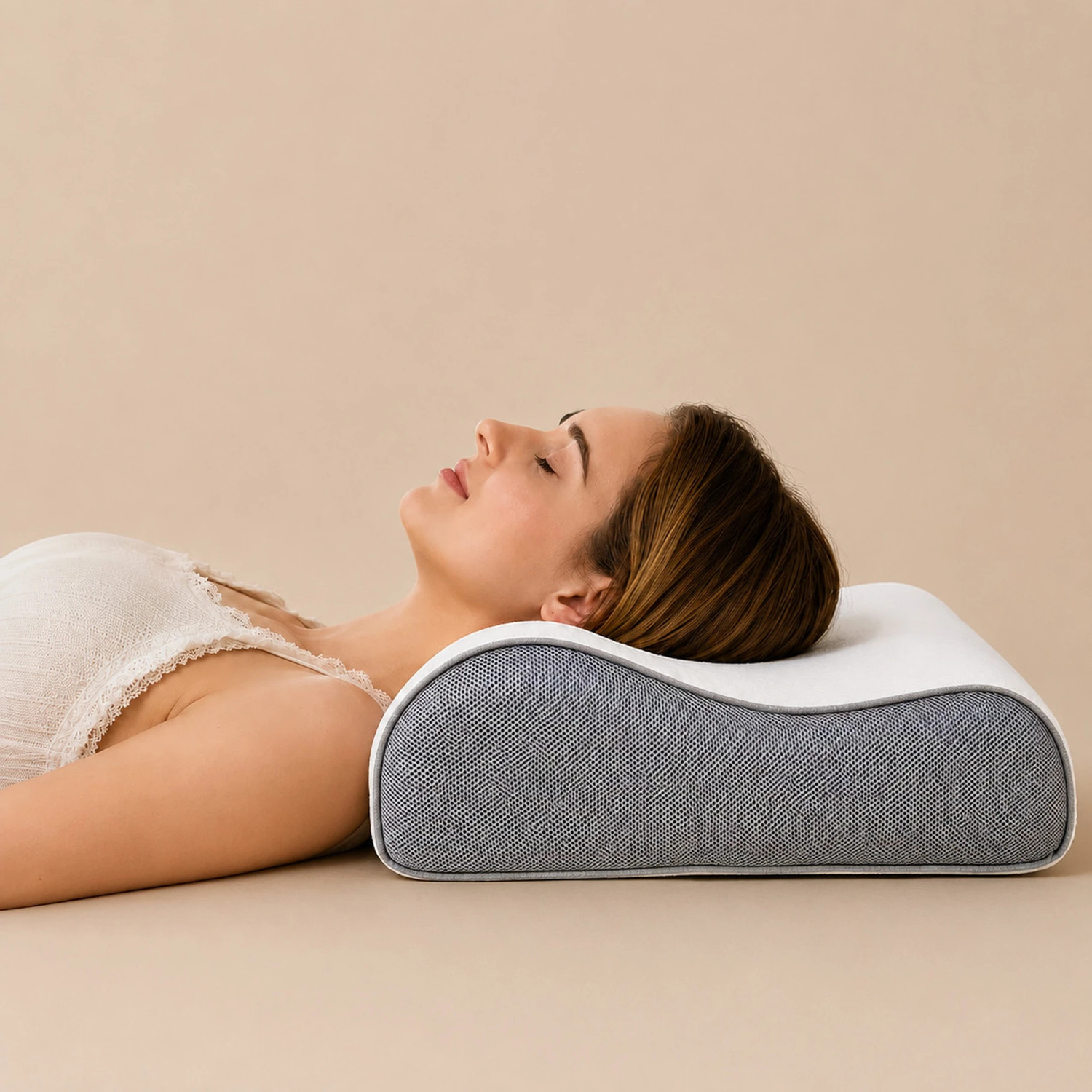 Image of araami Memory Foam Orthopaedic Pillow Pack of 1 Geometric