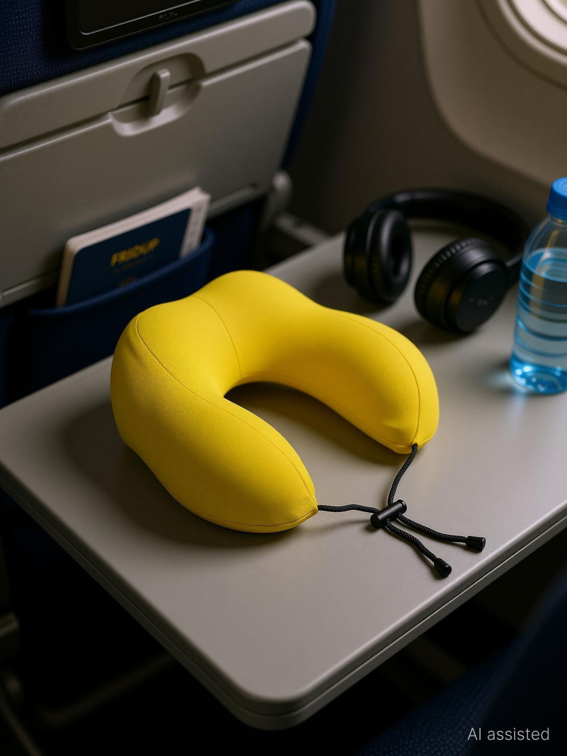 Image of FRIDUP Memory Foam Travel Pillow Pack of 1 Geometric