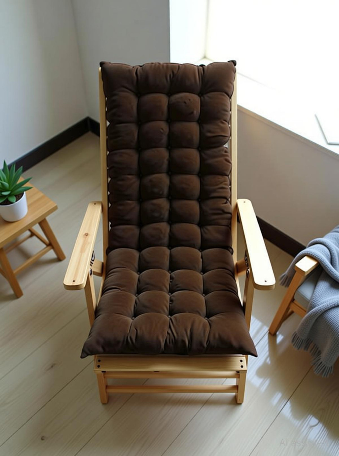 Image of Kaashvi Microfibre Chair Pad Pack of 1 Solid