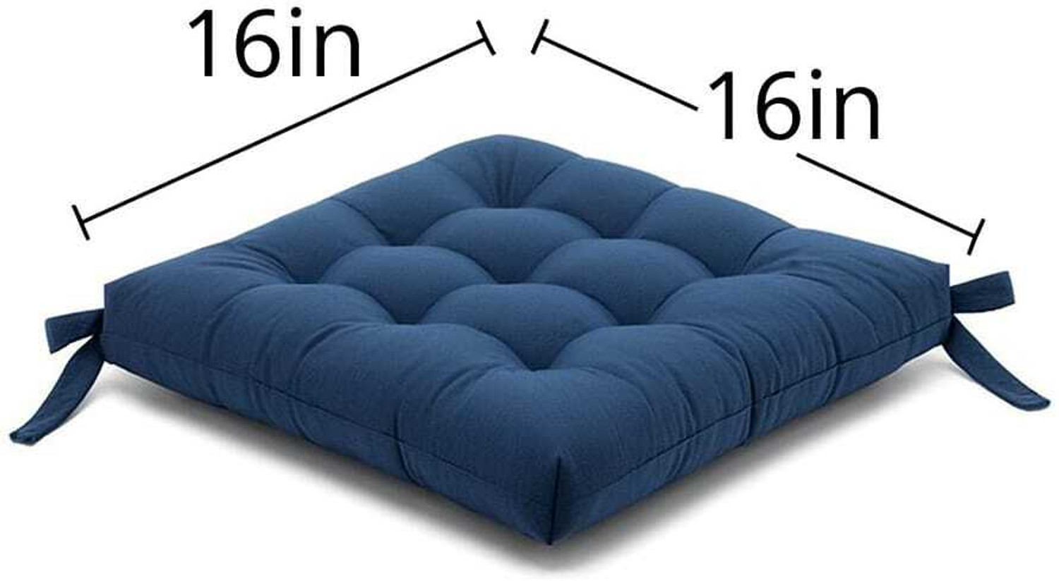 Image of MS Choice India Microfibre Chair Pad Pack of 2 Solid Pad Series
