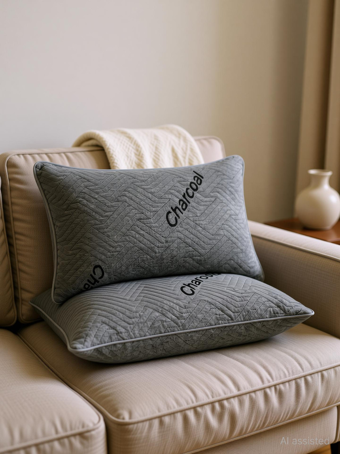 Image of AYKA Microfibre Sleeping Pillow Pack of 4 Solid Soft Microfiber Pillow for Sleeping