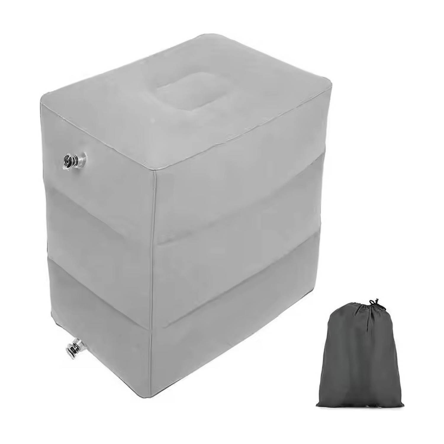 Amulakh Polyester Fibre Travel Pillow Pack of 1 Solid Inflatable 3 Layers Travel Pillow