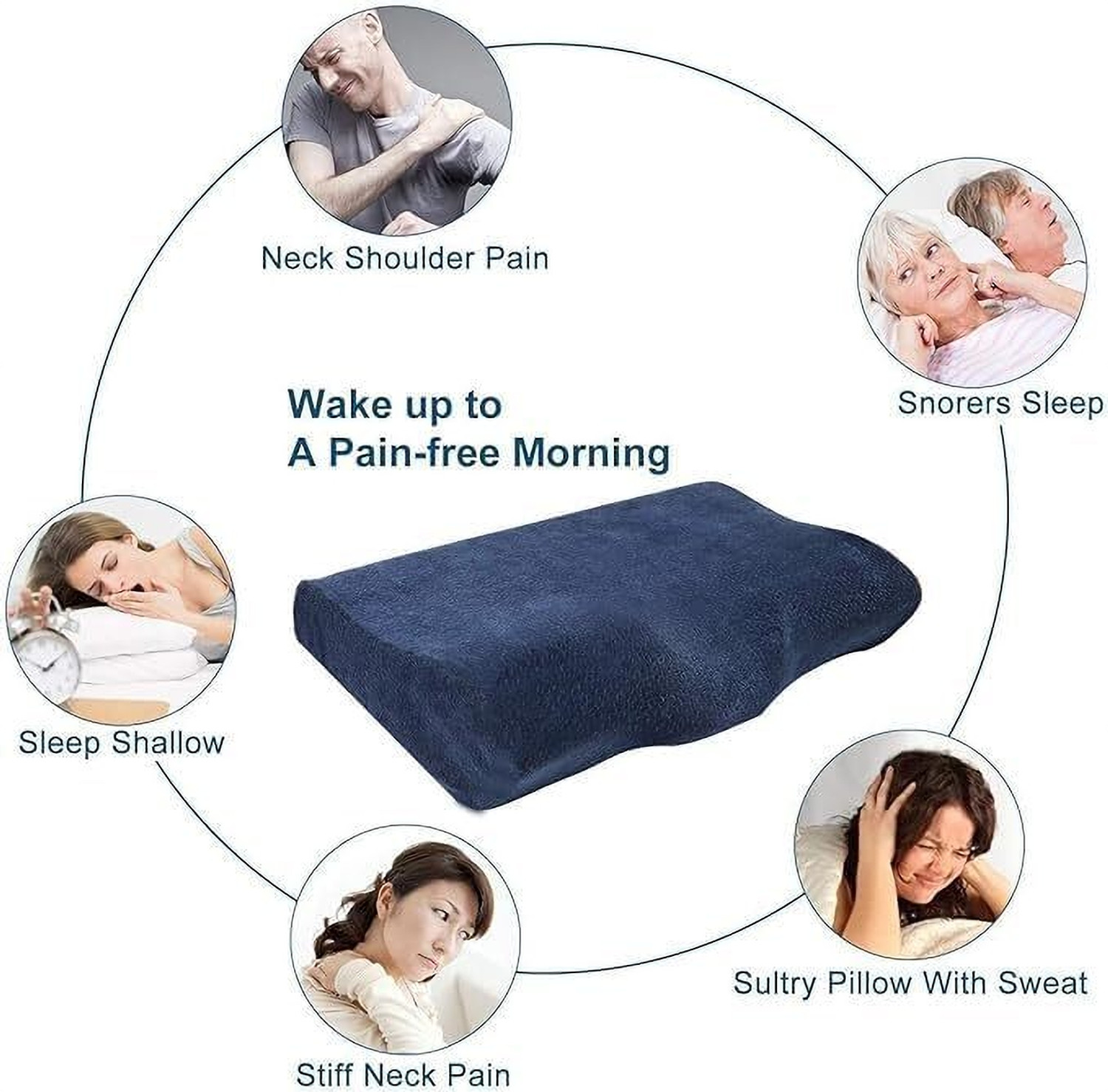 Image of Flipkart SmartBuy Memory Foam Sleeping Pillow Pack of 1 Solid ORTHOPEDIC