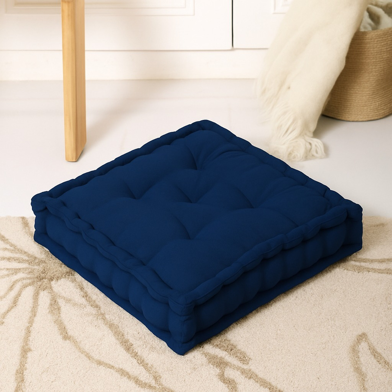 Image of radha textile Cotton Cushion Pack of 1 Solid New