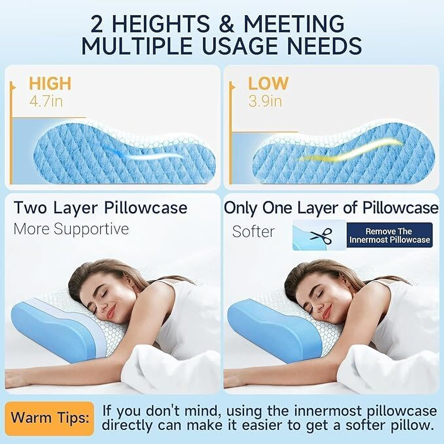 Image of Flipkart SmartBuy Memory Foam Sleeping Pillow Pack of 1 Solid ORTHOPEDIC