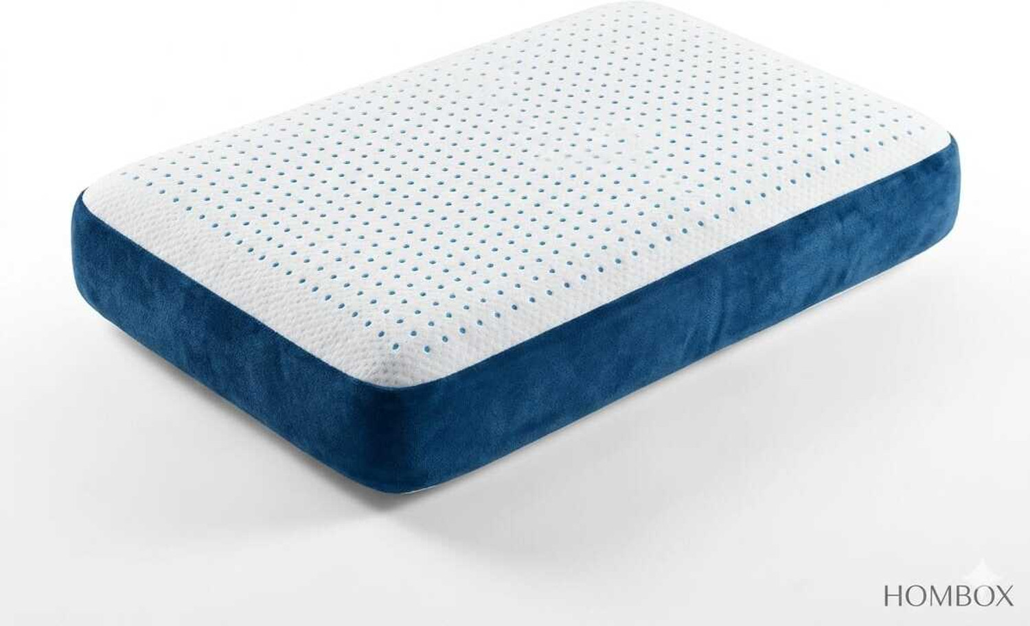 Image of HOMBOX Memory Foam Orthopaedic Pillow Pack of 1 Solid Cool Gel Memory Foam Luxury Pillow (King Size)
