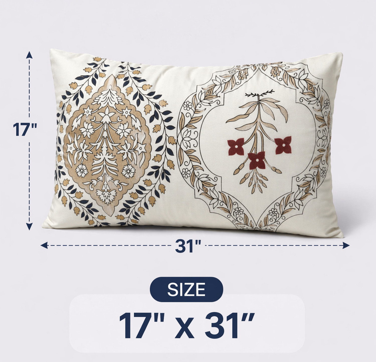 Image of LIPONOS Microfibre Sleeping Pillow Pack of 4 Floral Premium