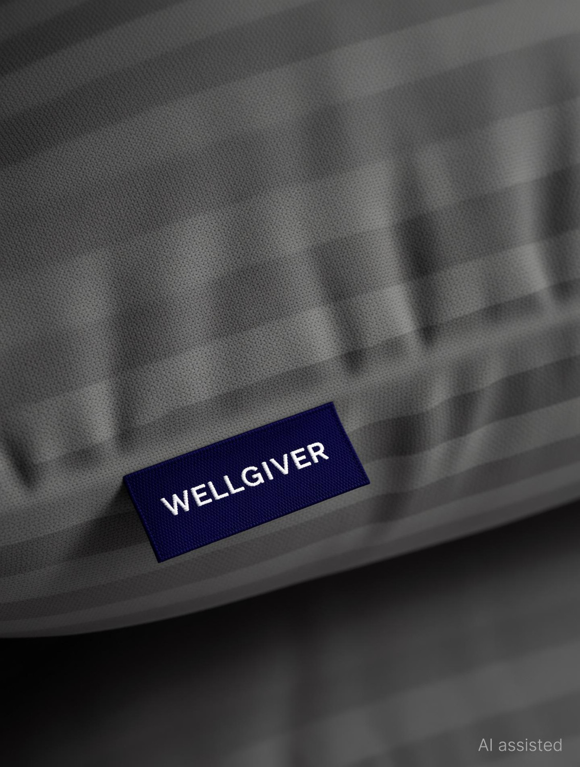 Image of WELLGIVER Microfibre Sleeping Pillow Pack of 4 Stripes Ultra Soft Bed Pillow for Sleeping, 41x61 cm, Soft & Fluffy, with Inner Cover