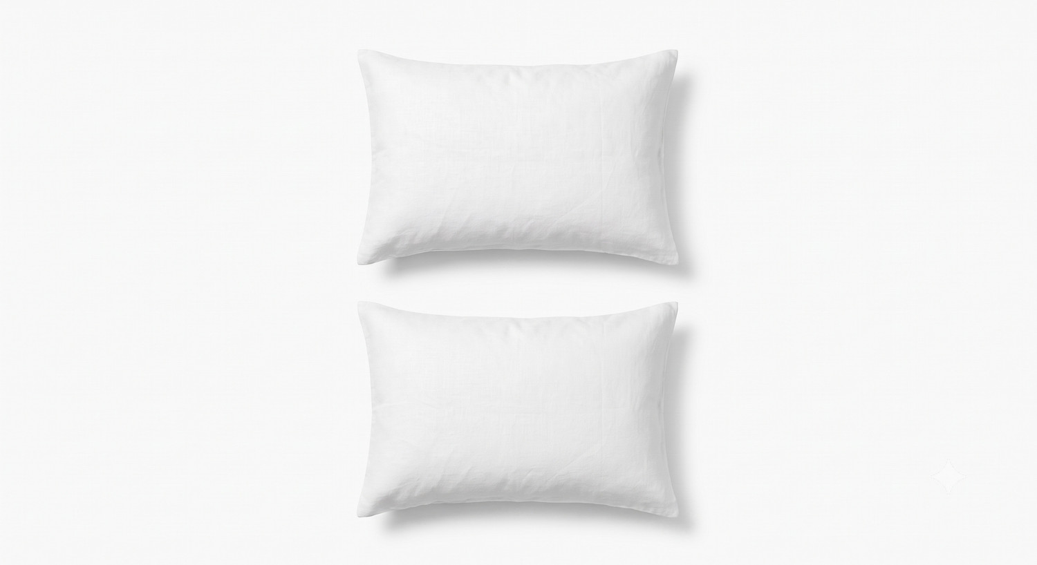 Image of Anandmarts Polyester Fibre Sleeping Pillow Pack of 2 Solid (White)