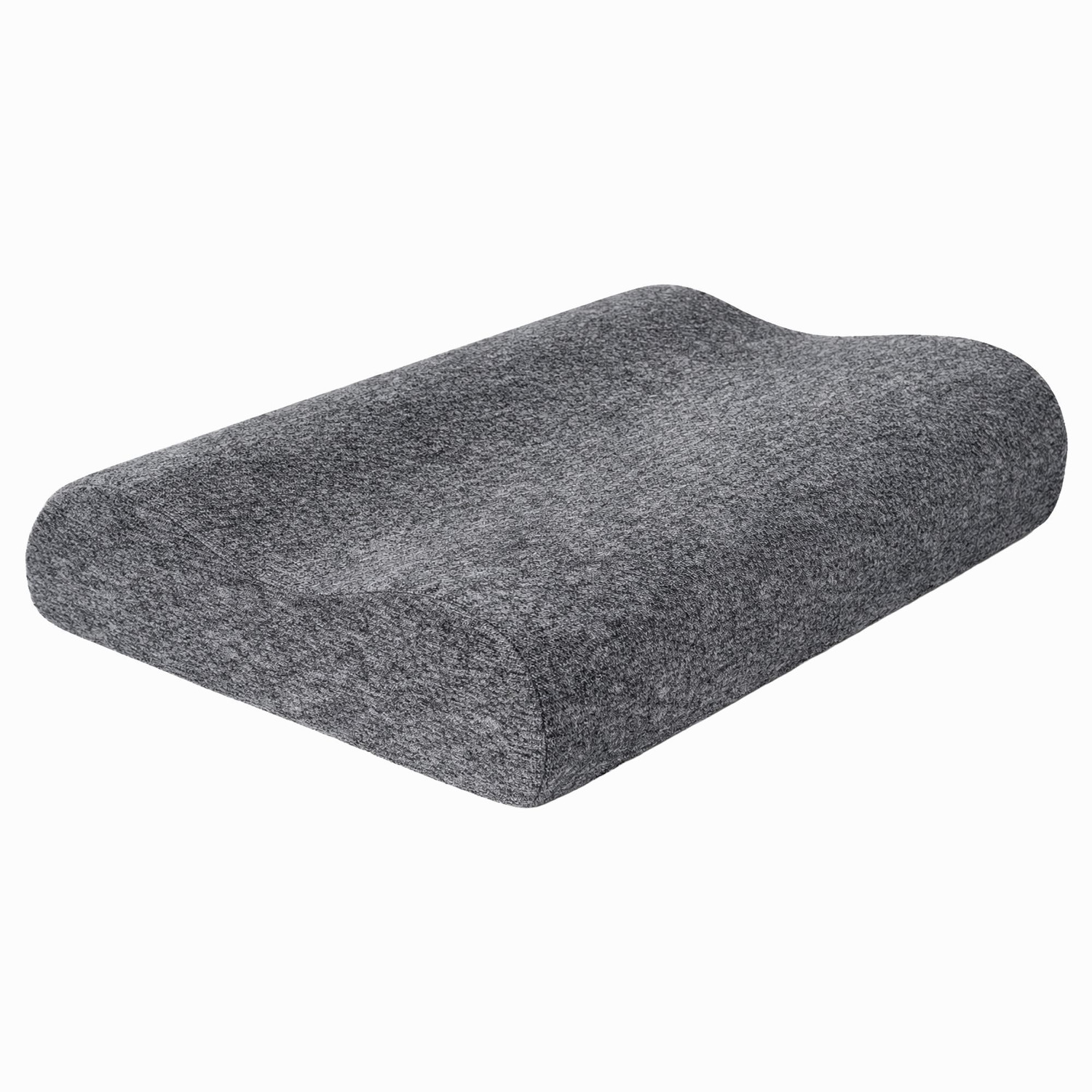 Image of WELLGIVER Memory Foam Cervical Pack of 1 Solid Cervical Contour Memory Foam Pillow, Stomached, Anti-Snoring, Side Sleepers