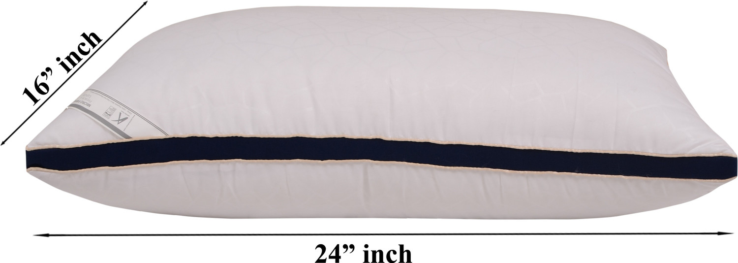 Image of SPRINGTEK Microfibre Sleeping Pillow Pack of 2 Solid