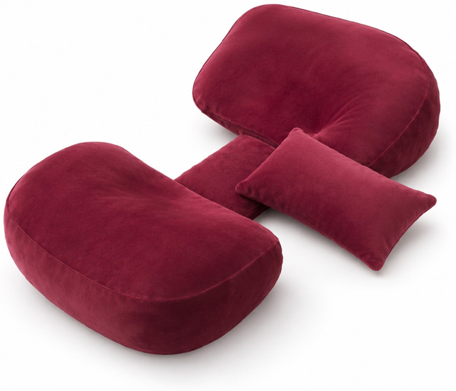 Image of GADDA CO Microfibre Pregnancy Pillow Pack of 1 Solid Adjustable Pillow
