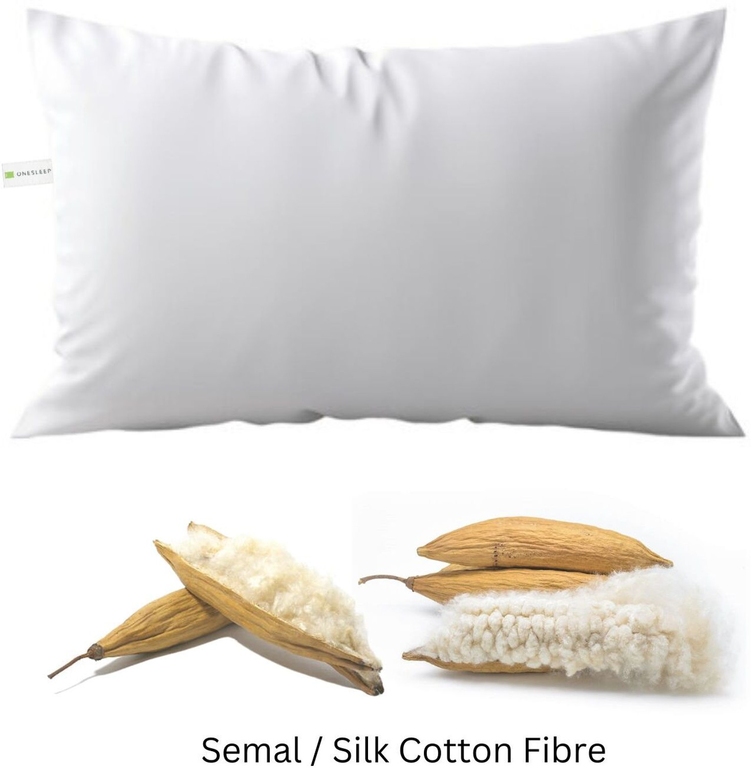 Image of CloudRest Cotton Sleeping Pillow Pack of 1 Nature Semal Pillow