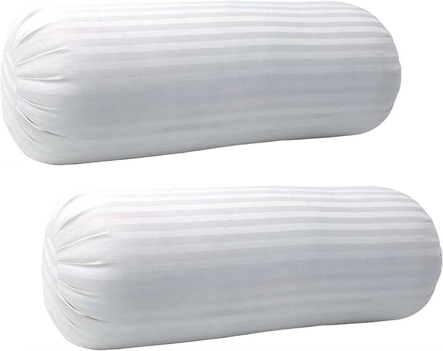 BHEBHA Microfibre Bolster Pack of 2 Stripes Bolster Set || Comfort And Support Bolster