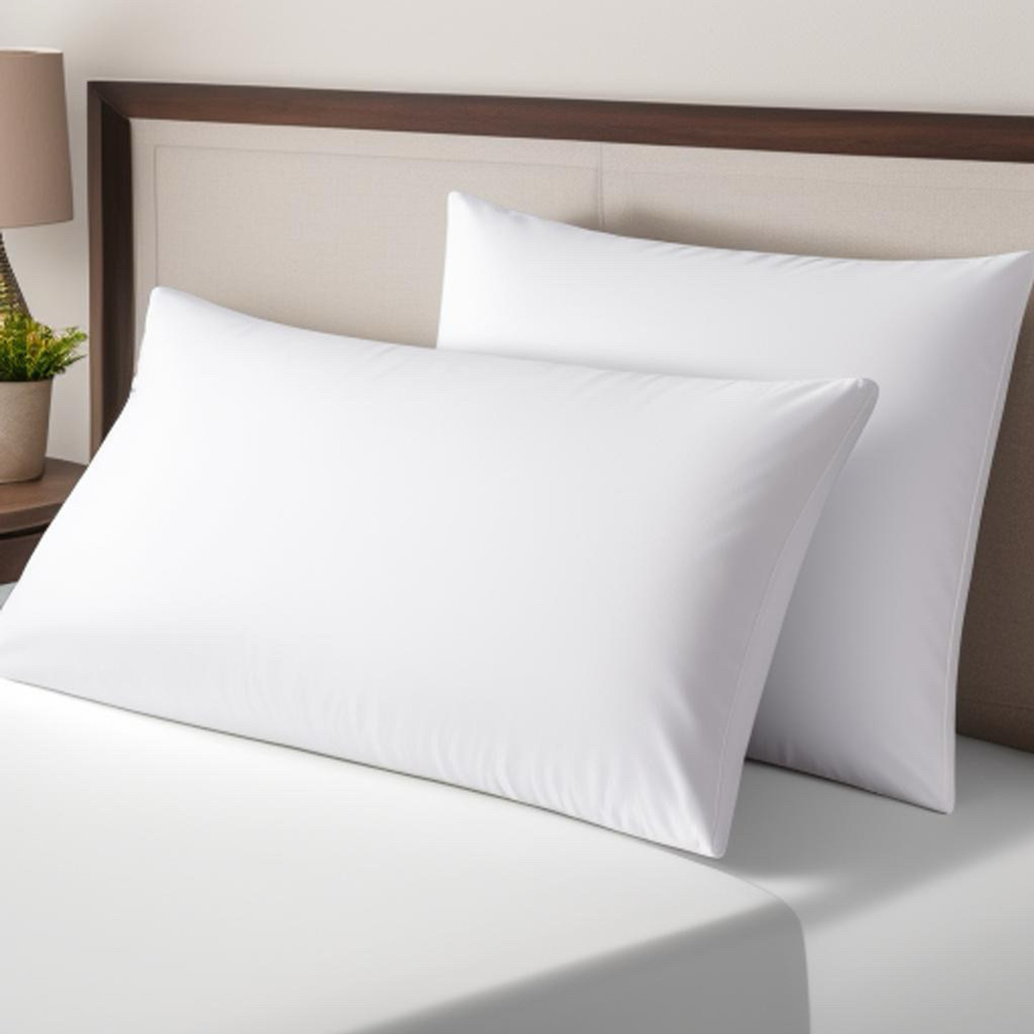 Image of STOMIA Cotton Sleeping Pillow Pack of 3 Solid STOMIA