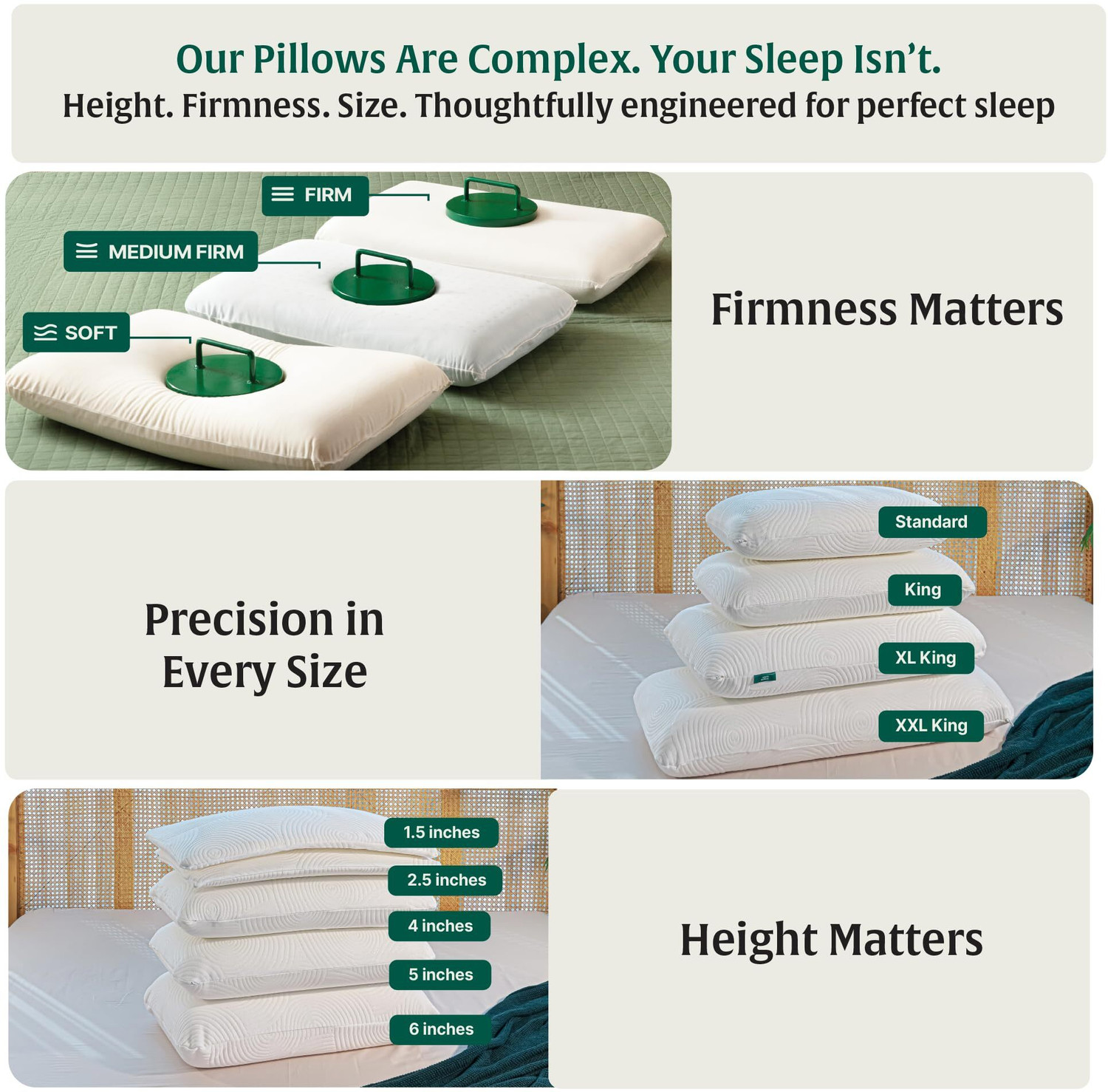 Image of The White Willow Memory Foam Sleeping Pillow Pack of 1 Solid Regular Medium Firm Orthopaedic