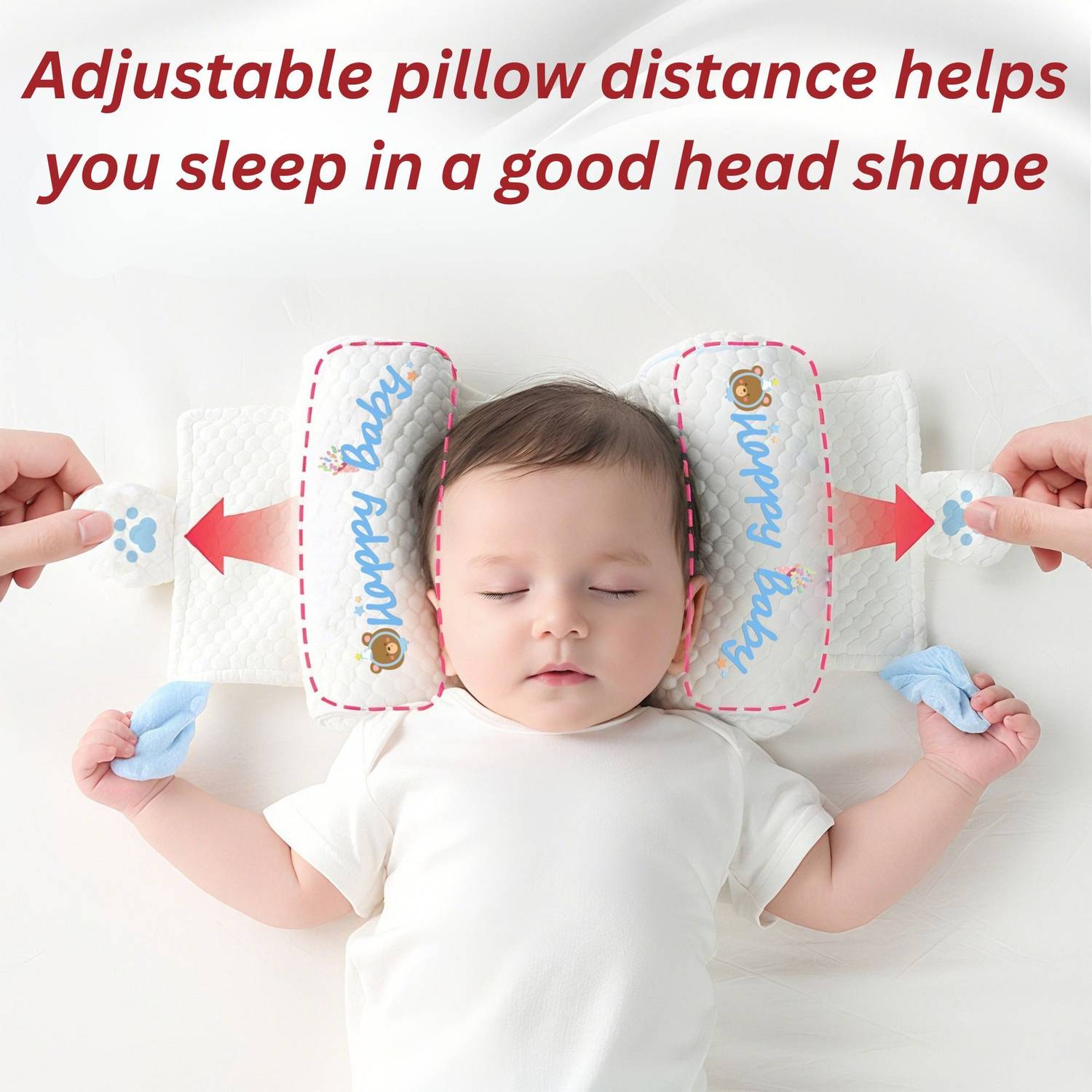 Pseudo Microfibre Baby Pillow Pack of 1 Blue - Image 2