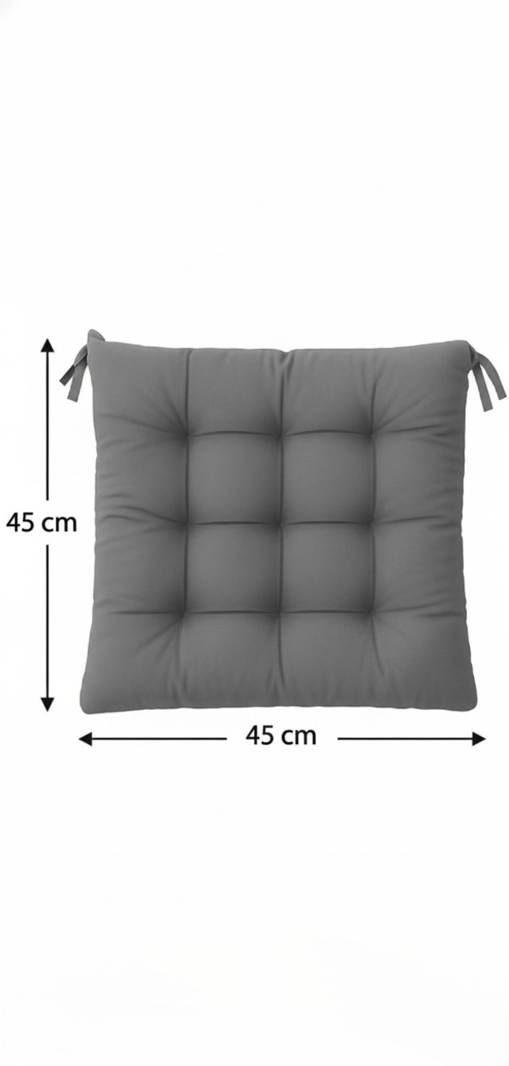 Image of SOFT SNOOZE Microfibre Chair Pad Pack of 2 Solid Soft Luxury