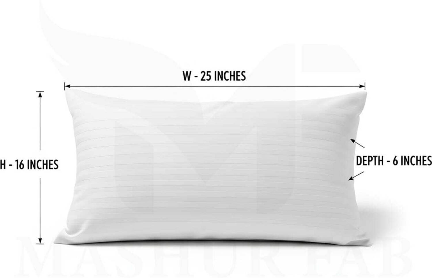 Image of Flipkart SmartBuy Microbeads Sleeping Pillow Pack of 2 Stripes