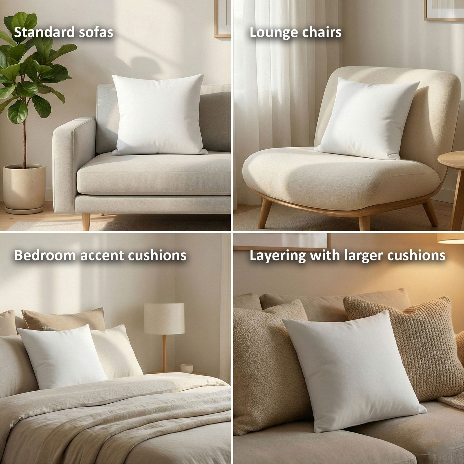 Image of NOOHSAY Microfibre Cushion Pack of 6 Solid
