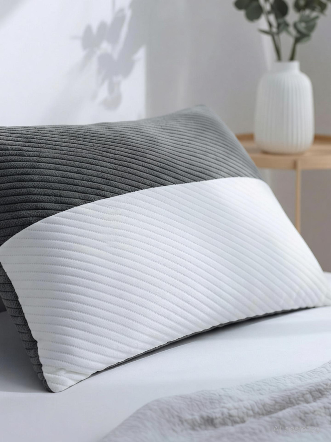 Image of AYKA Microfibre Sleeping Pillow Pack of 1 Solid Soft Microfiber Pillows