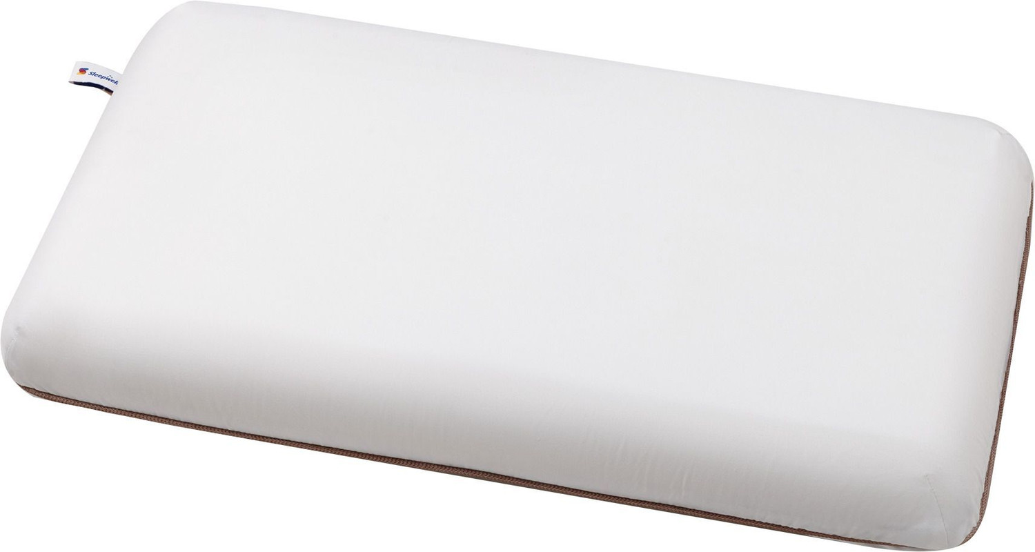 Image of Sleepwell Foam Sleeping Pillow Pack of 1 Solid Zenn Classic, Thin Contour Pillow, Back, Side & Stomach Sleepers, 24 x 16 inches