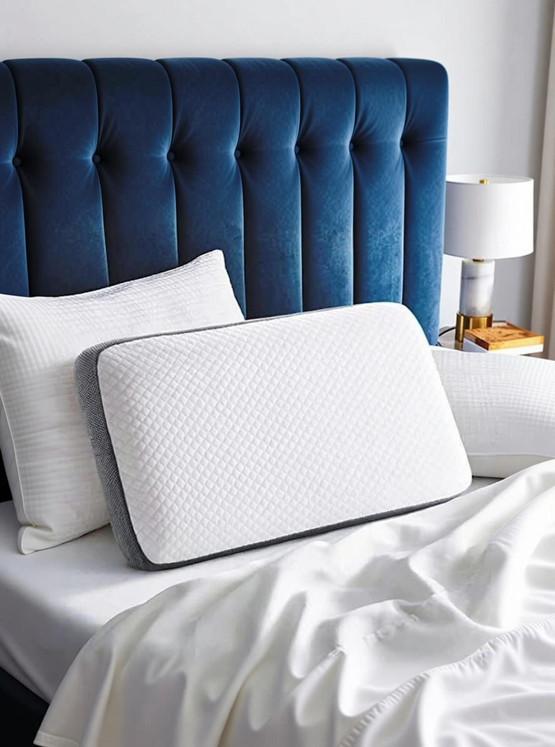 Image of Flipkart SmartBuy Memory Foam Orthopaedic Pillow Pack of 1 Solid
