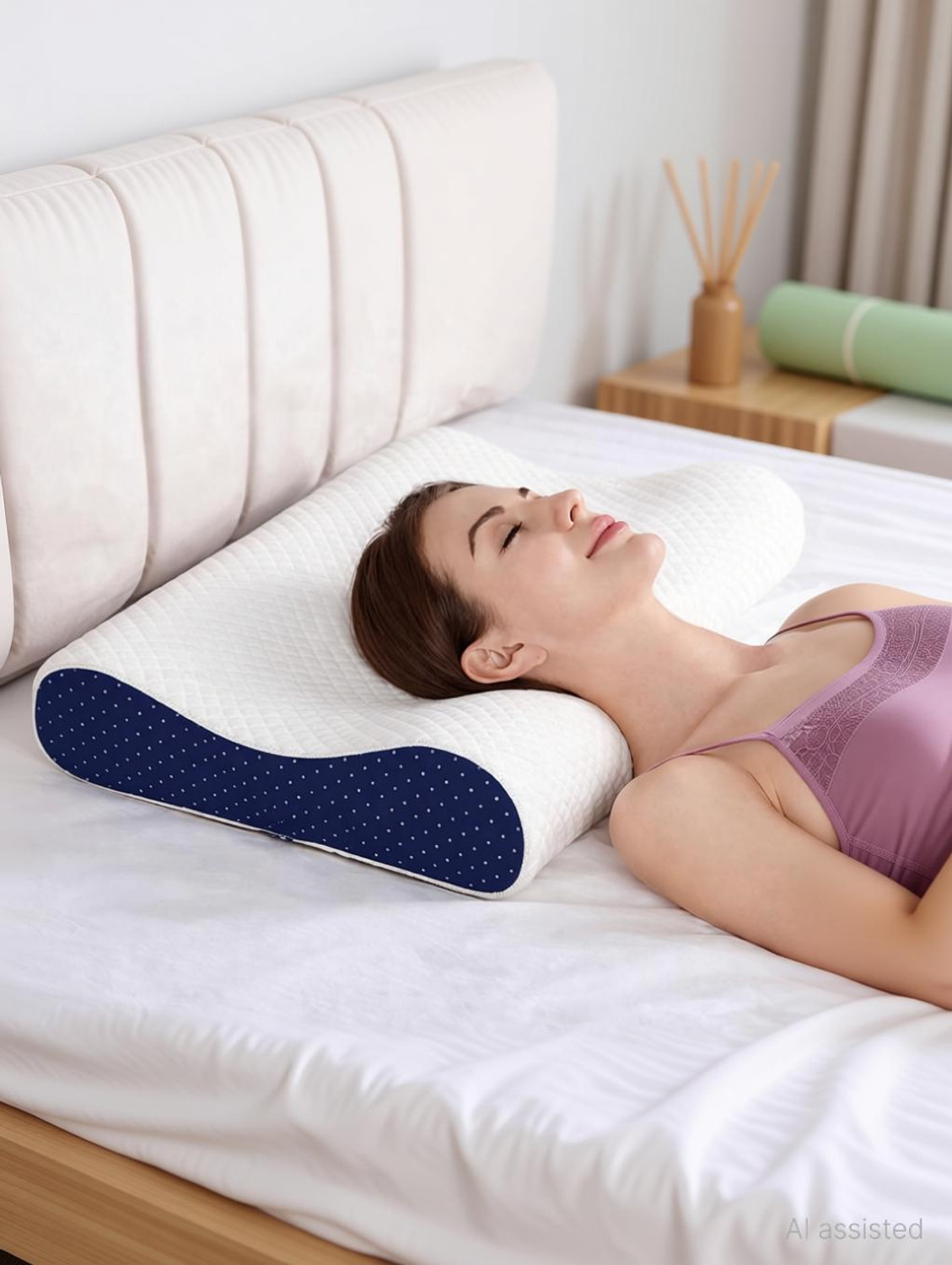 Image of araami Memory Foam Orthopaedic Pillow Pack of 1 Solid ORTHOPEDIC