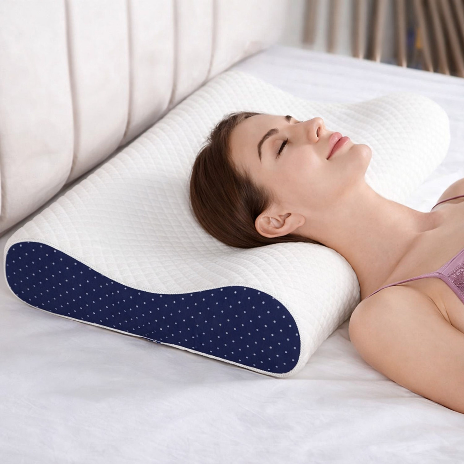 Image of araami Memory Foam Orthopaedic Pillow Pack of 1 Solid ORTHOPEDIC