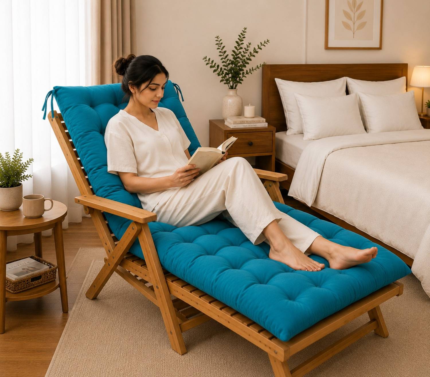 BHEBHA Microfibre Cushion Pack of 1 Solid