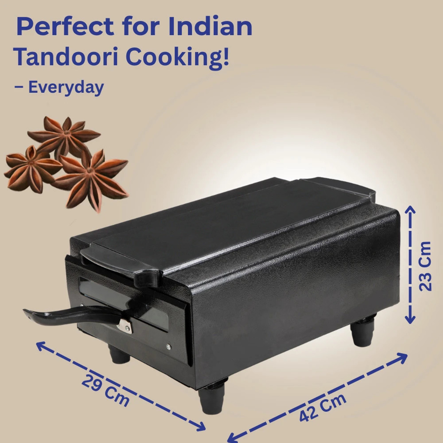 Image of Chefman 16 inch Multi-Function Electric Tandoor | Energy Efficient Cooking | Ideal for Homes Pizza Maker