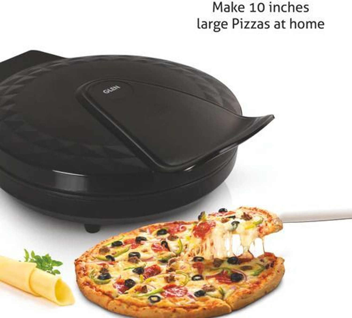 Image of Glen SA-3033PG Electric Pizza Maker 1200W Griller Pizza Maker