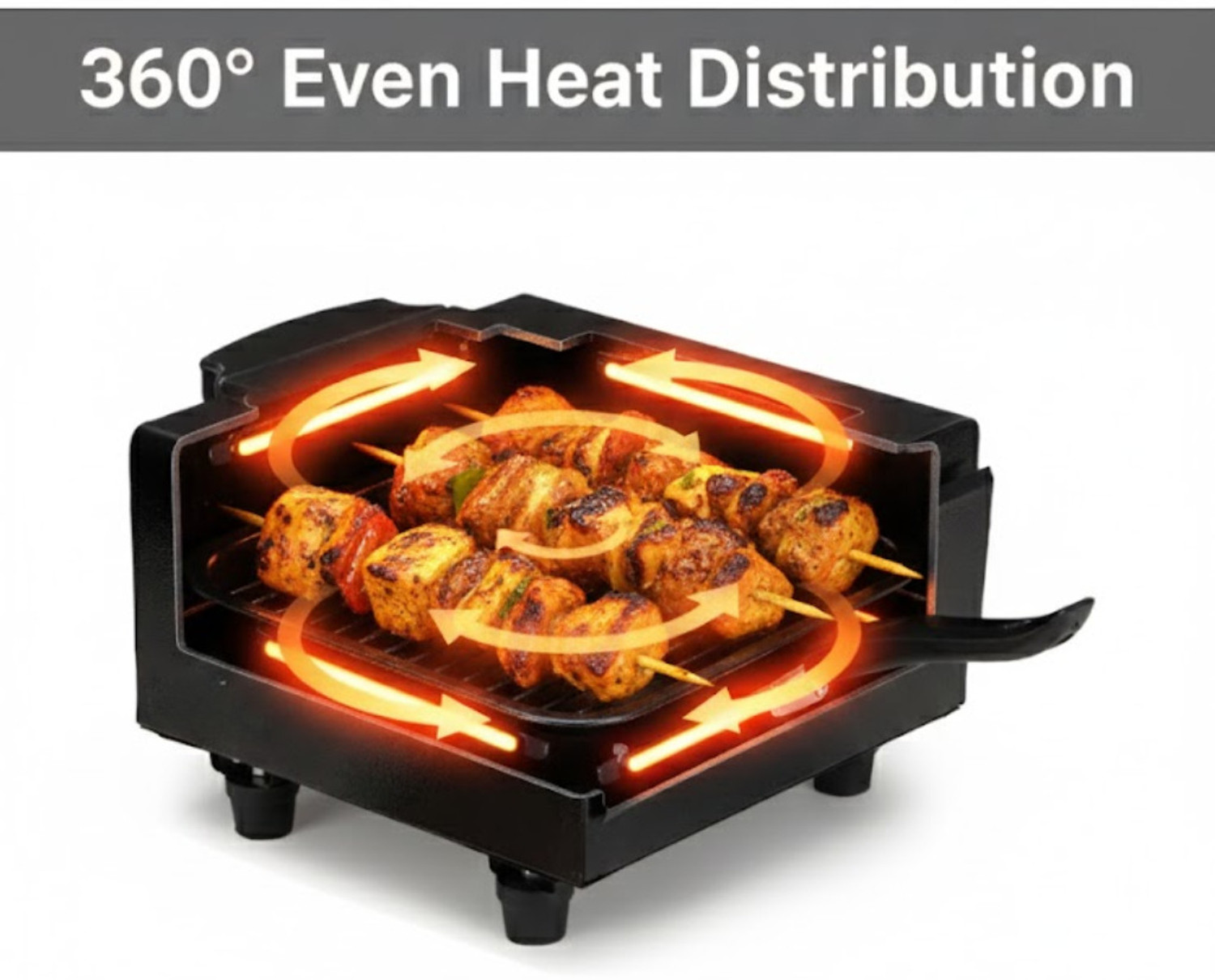 Image of Hot Grill Mini Electric Pizza Oven 10 Inch 1500W Portable Countertop Baking Oven Pizza Maker