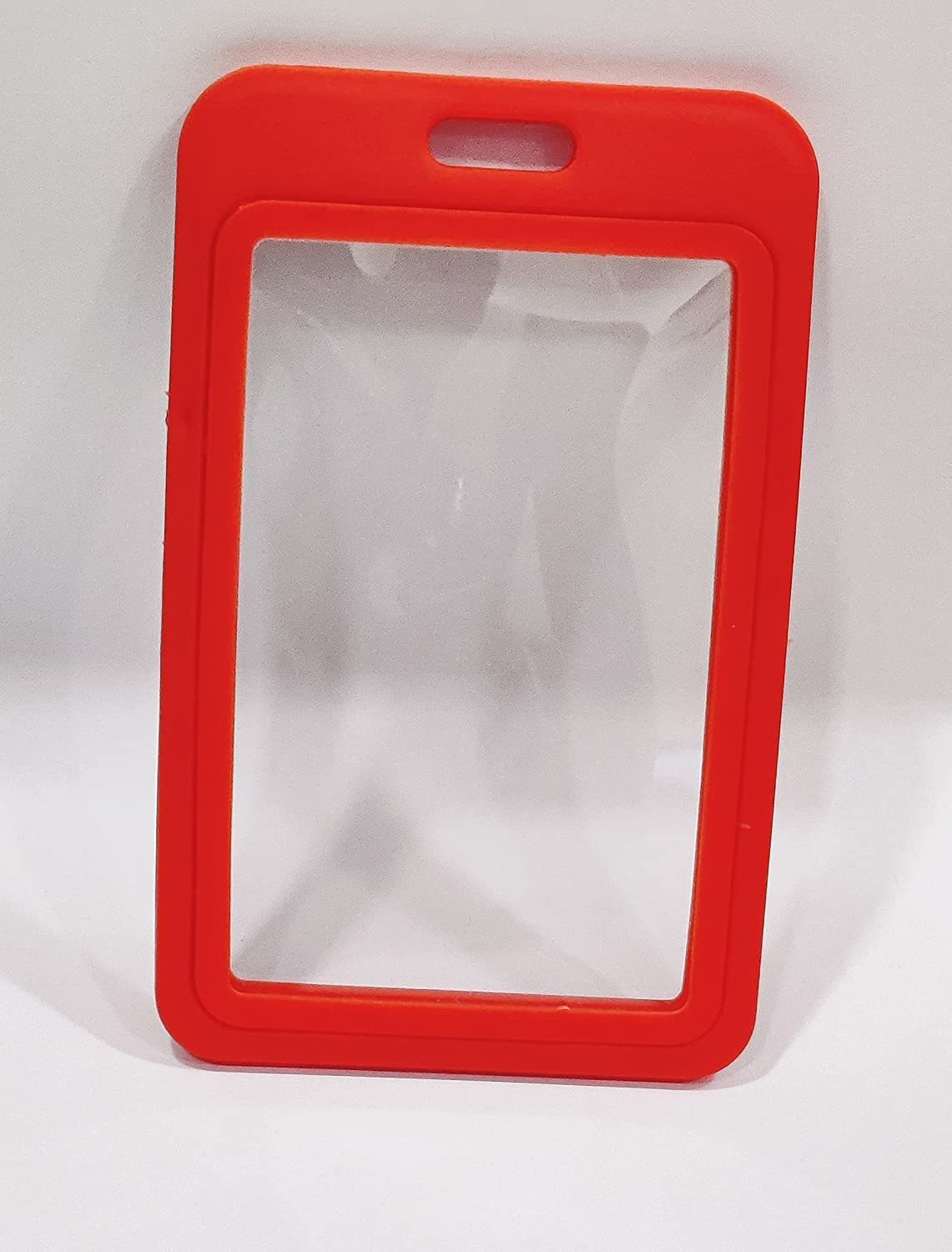 Image of JSMSH Plastic ID for Office and School use Locking Style Vertical (red Color) Place Card Holder