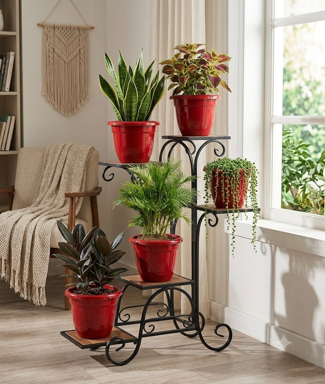 Image of Nursery Hub (Pack of 5) Premium 10 inchdiax8 inchheight plant pots planters flower pots big size Plant Container Set