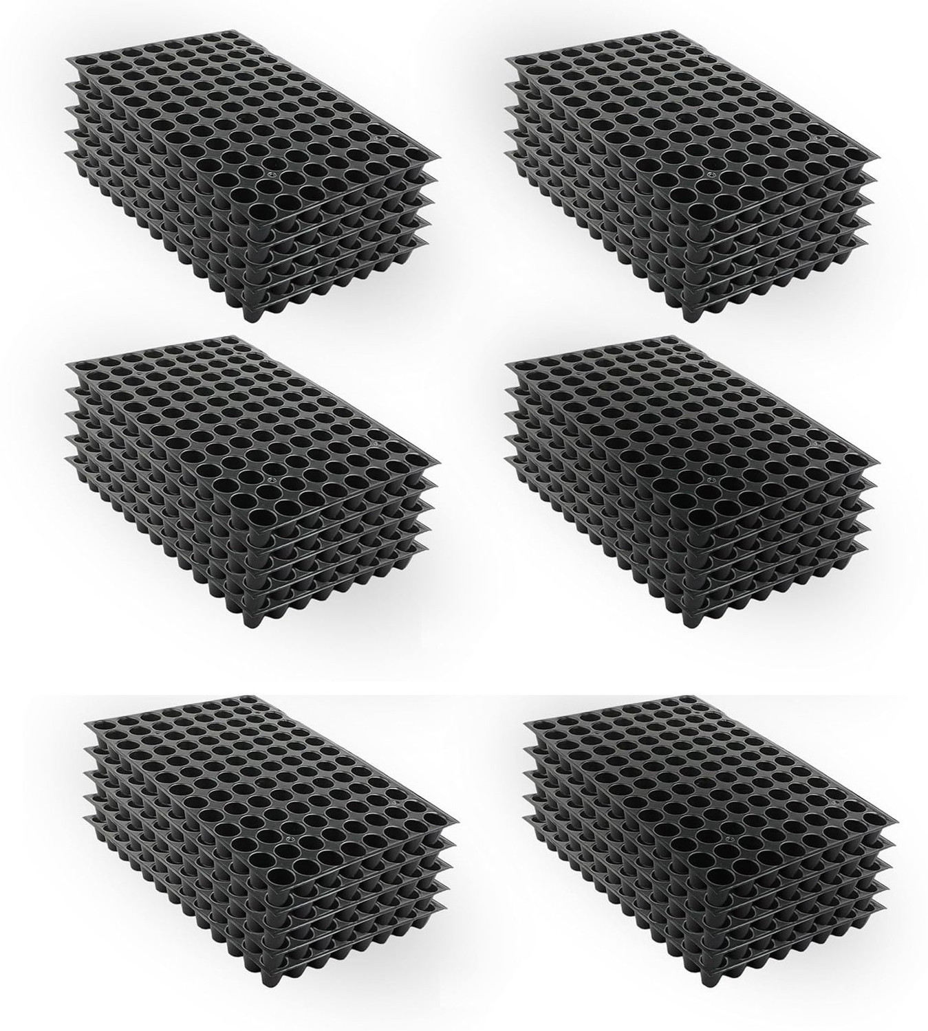 Image of HALSEY 104 holes Cavities Tray,Nursery Trays for Plants,Germination Trays for Seedling Plant Container Set