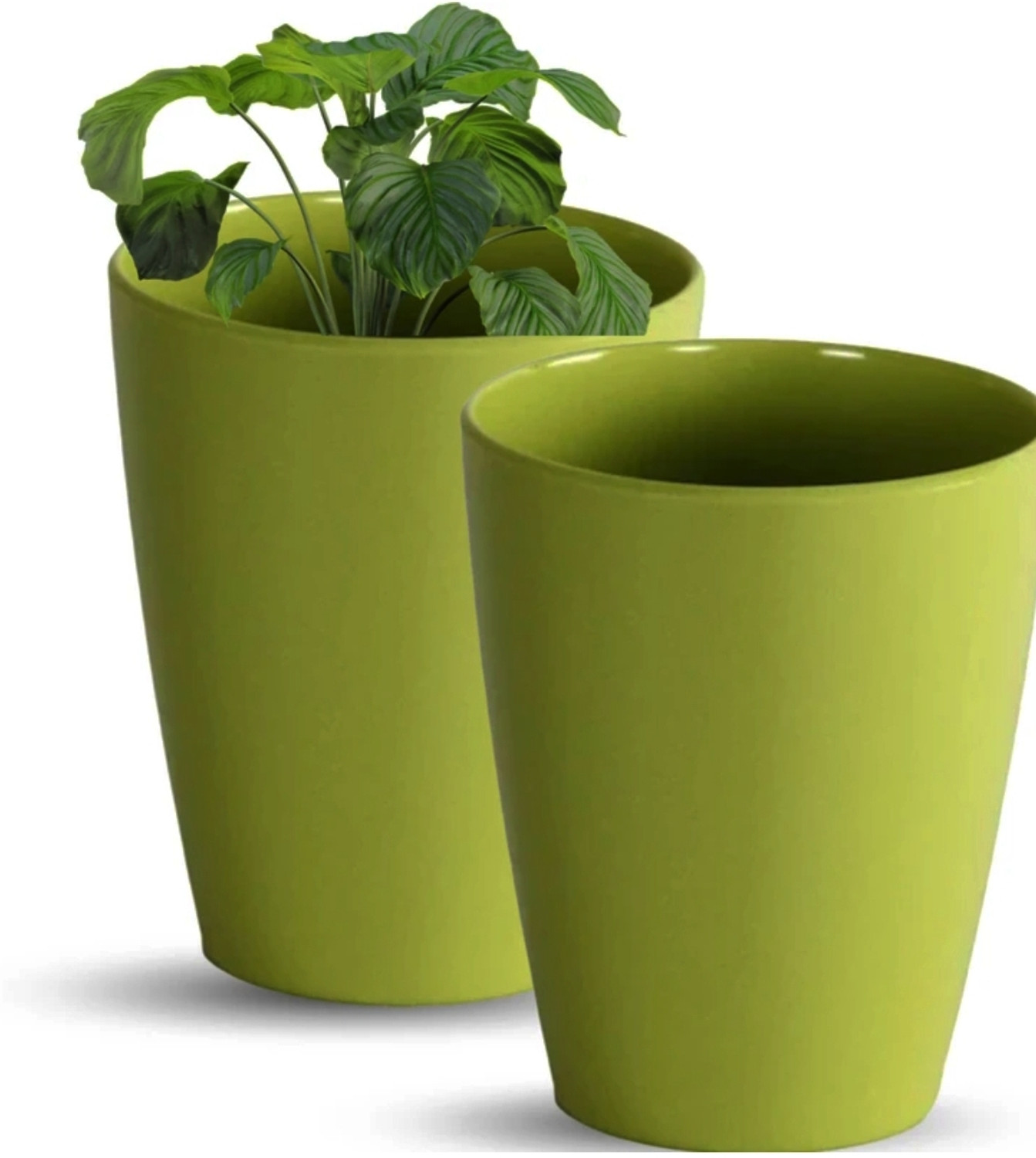 Image of fantabo green tower 2 pis 13 inch Plant Container Set