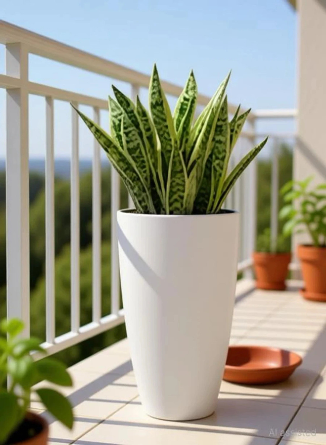 Image of UBBISKART HOUSEWARE 5 pes tower pot Plant Container Set