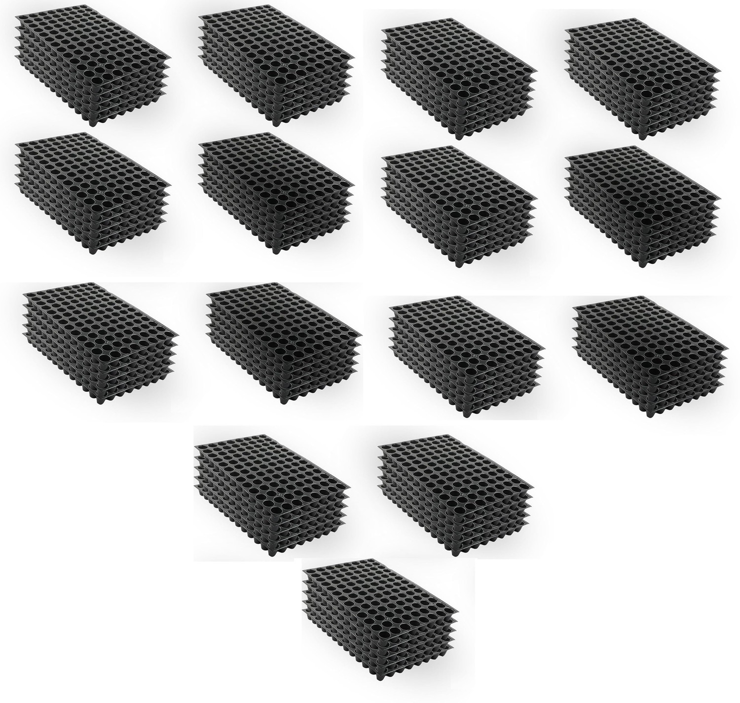 Image of HALSEY 104 holes Cavities Tray,Nursery Trays for Plants,Germination Trays for Seedling Plant Container Set