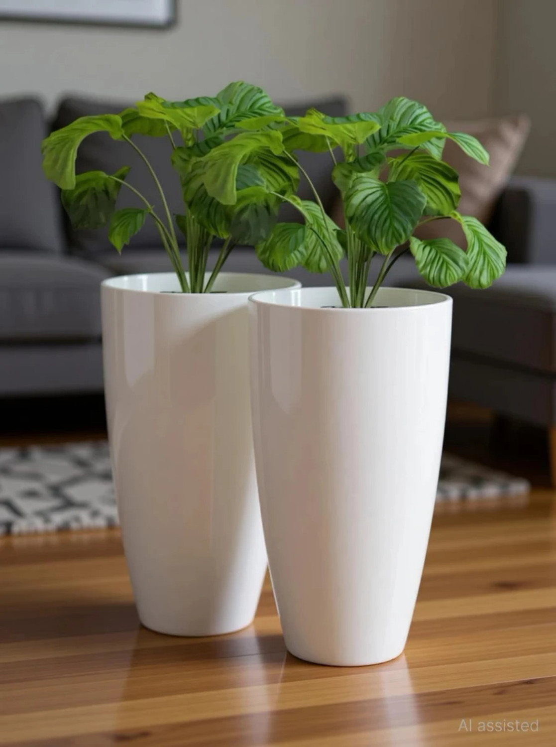Image of UBBISKART HOUSEWARE 5 pes tower pot Plant Container Set