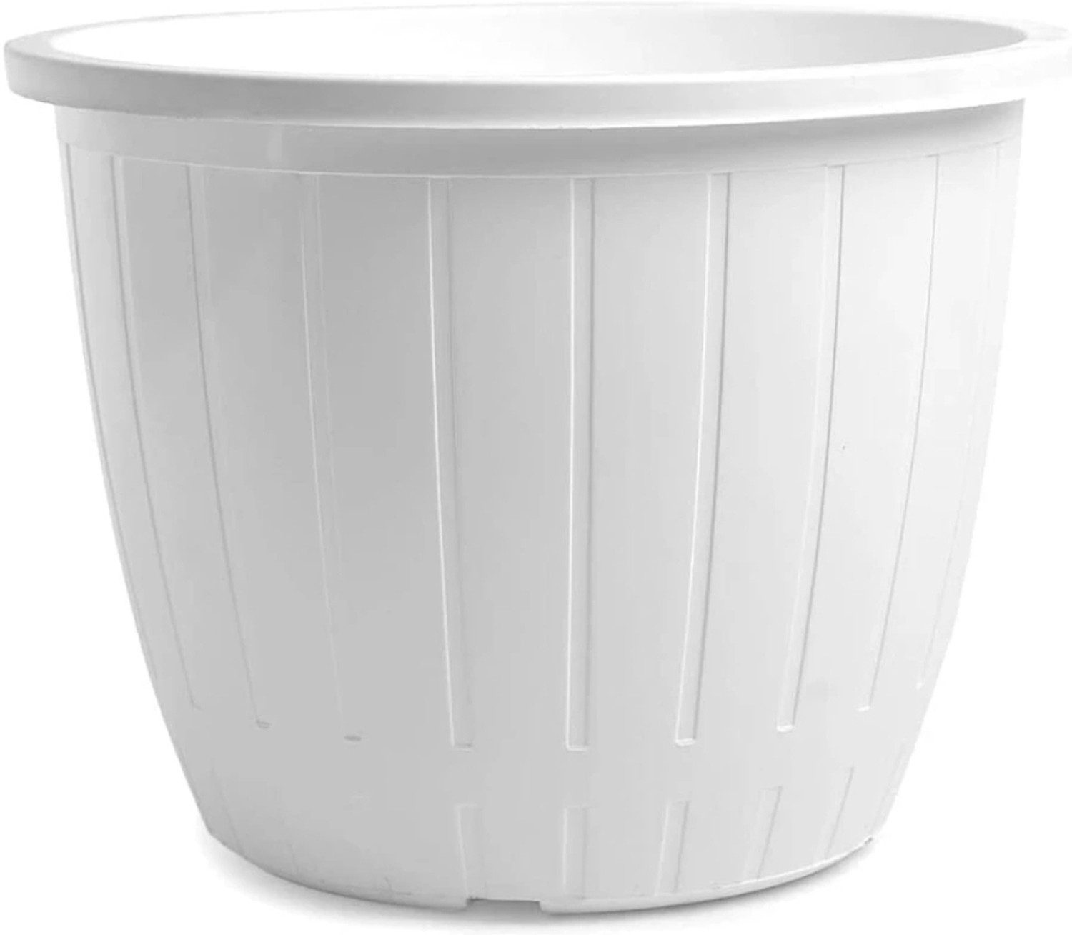 Image of SNSHOPEE Heavy Duty 10 inch dia. Vase Planters Flower Pots Plant Container Set Plant Container Set (Pack of 6, Plastic)