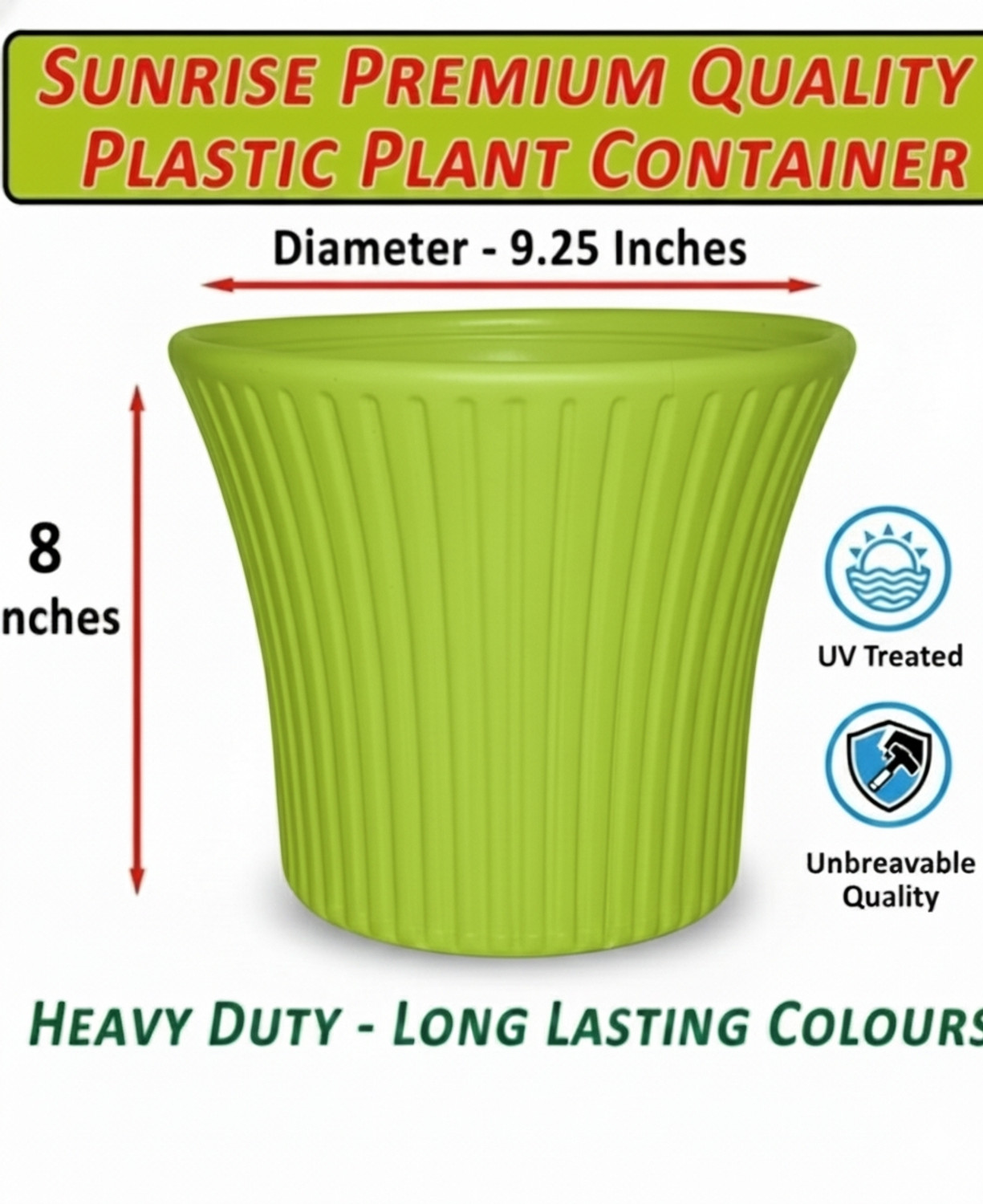 Image of Nursery Hub (Pack of 4) Premium flower pots plant pot gamle vase planters big size Plant Container Set