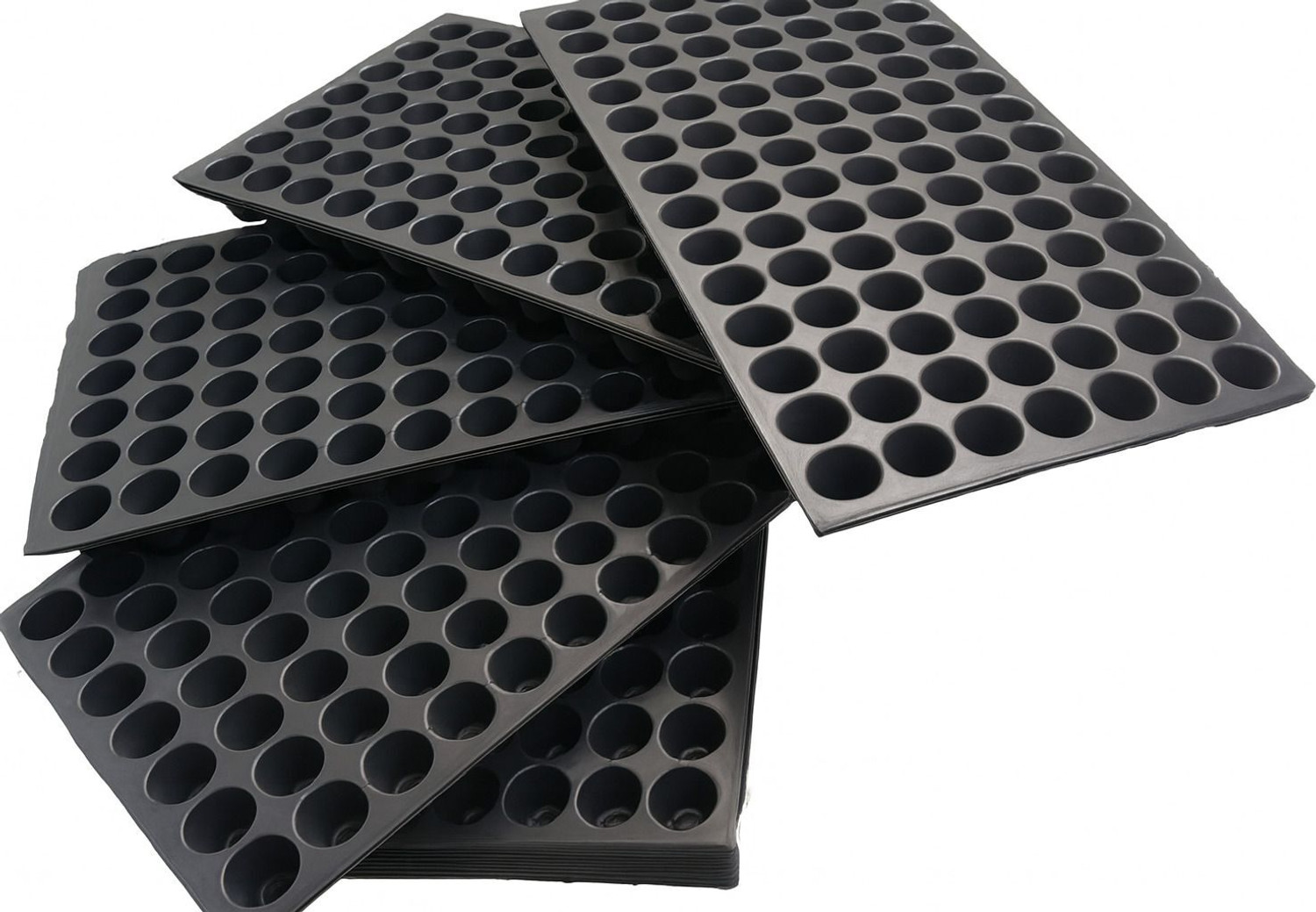 Image of HALSEY Moglecart Seedling Tray 98 Cells Pack of 101 - Perfect for Vegetables & Flowers Plant Container Set