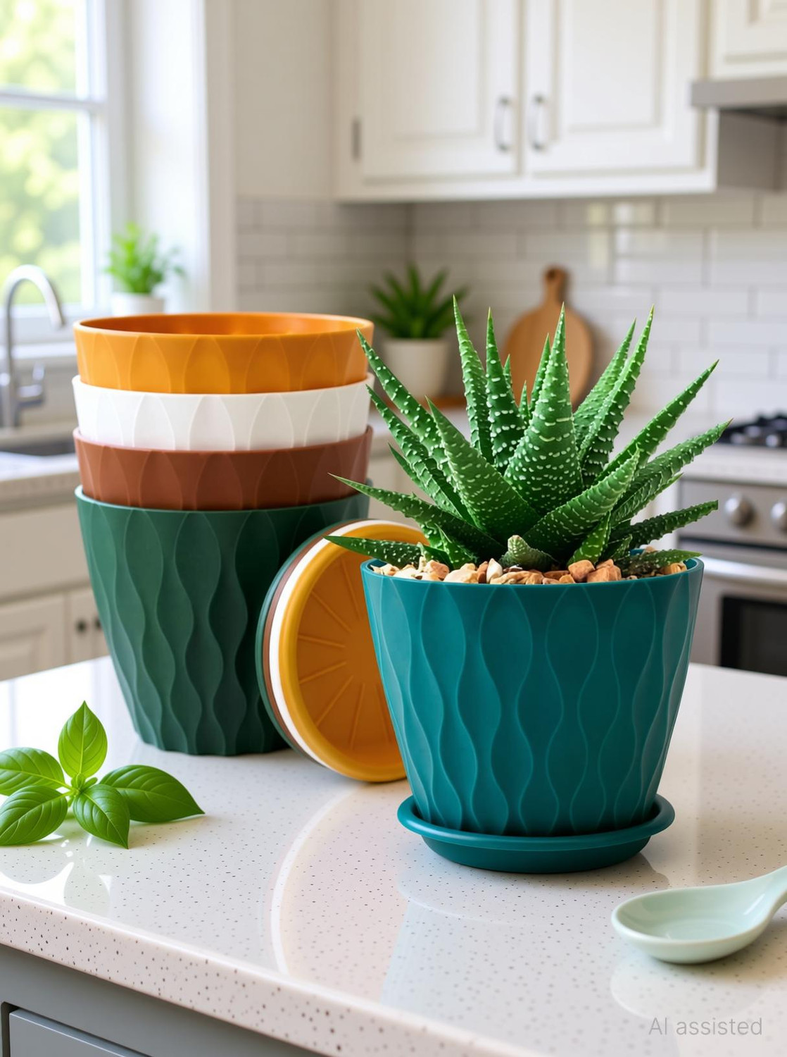 Image of cassava pot Plant Container Set